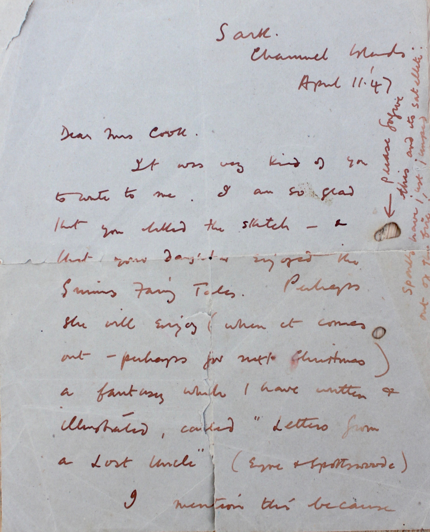 Image for Autograph Letter, Signed.
