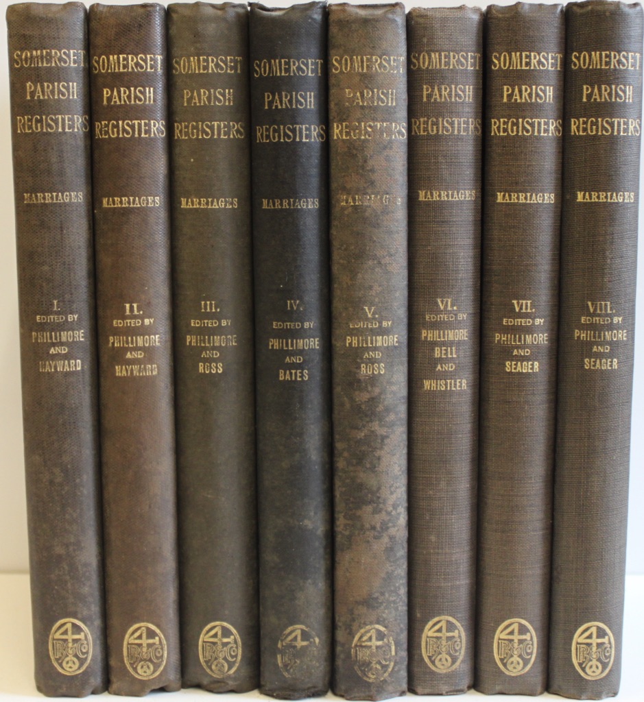 Image for Somerset Parish Registers. Marriages. Volume I to Volume VIII.