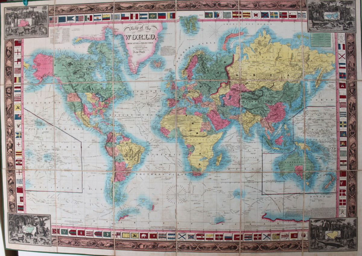 Image for Map of the World on Mercators Projection.