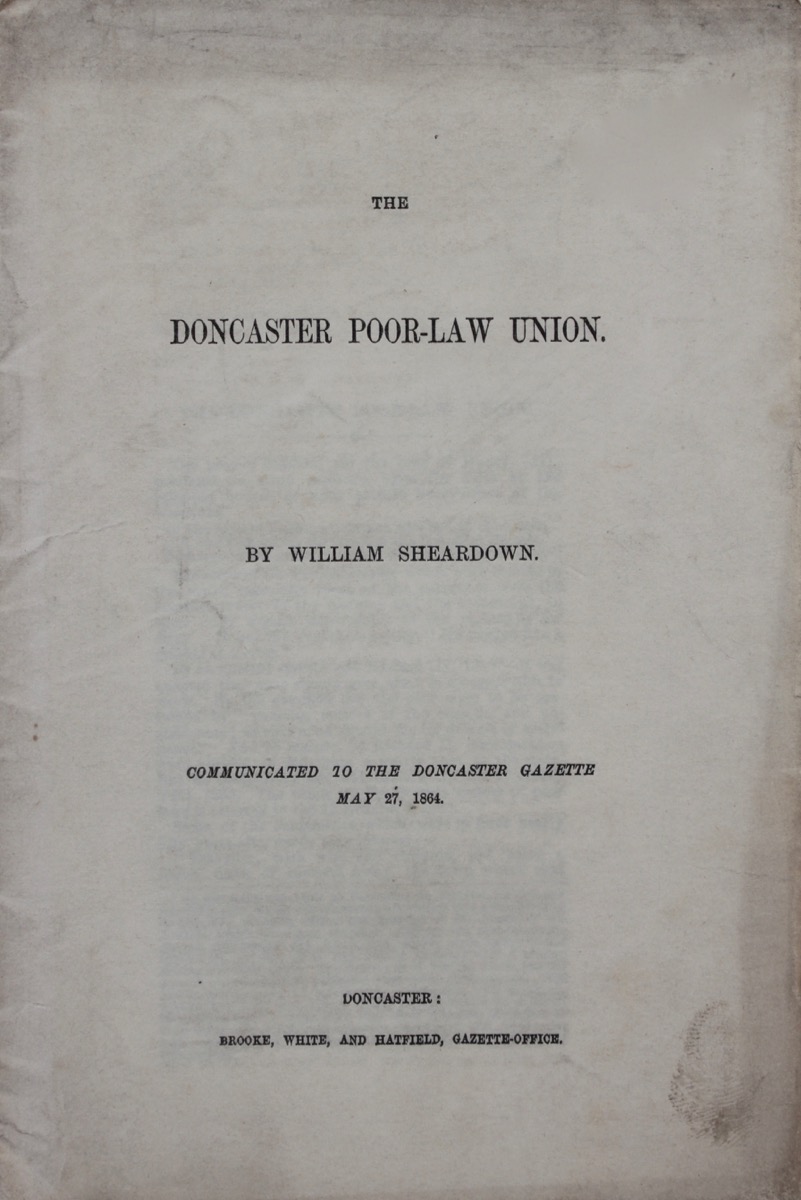 Image for The Doncaster Poor-Law Union. Communicated to the Doncaster Gazette May 27, 1864.