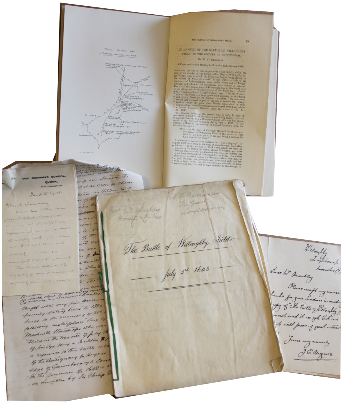 An Account of the Battle of Willoughby Field, in the County of Nottingham. A paper read at the meeting held on the 27th January, 1908. Image for An Account of the Battle of Willoughby Field, in the County of Nottingham. A paper read at the meeting held on the 27th January, 1908.