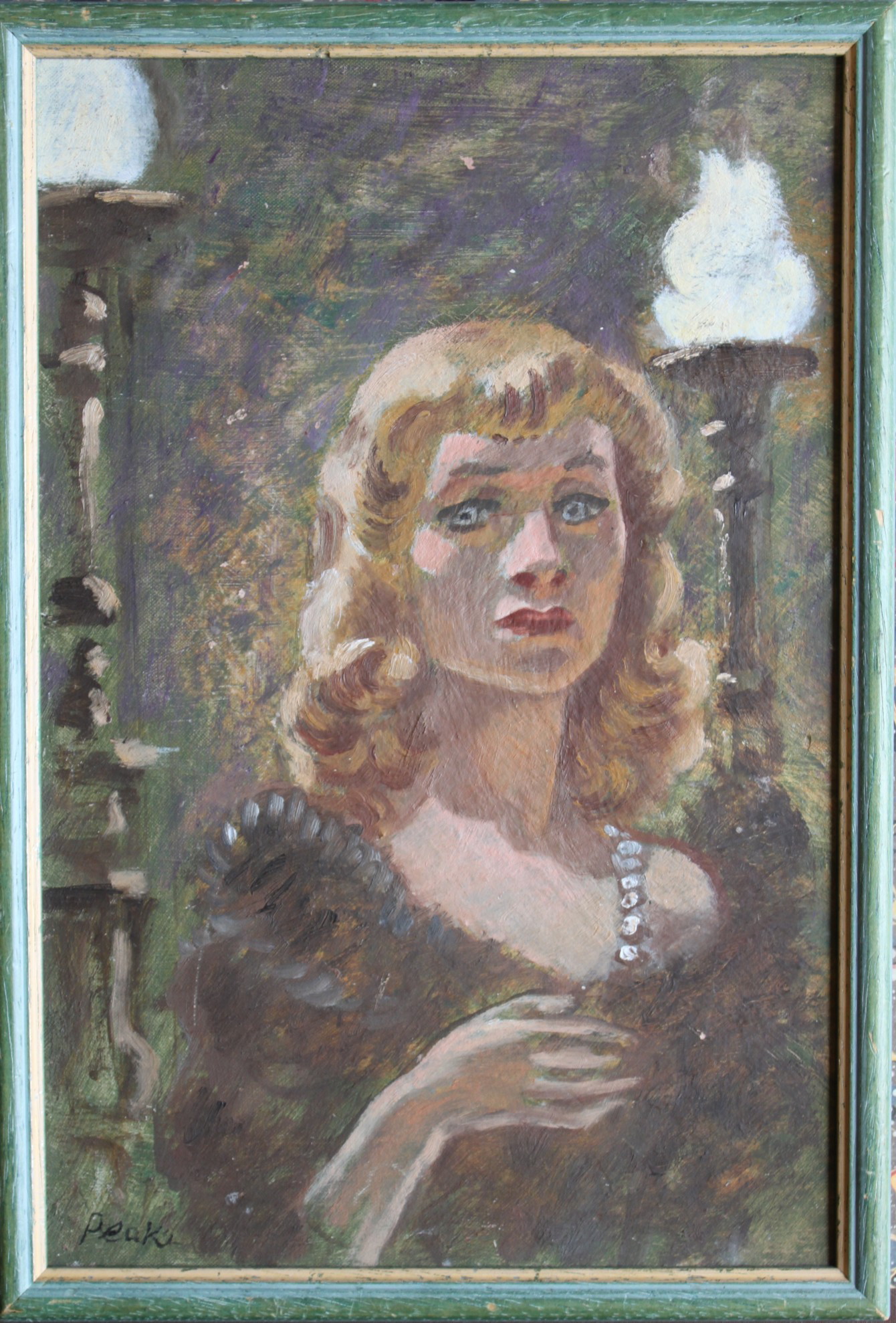 Portrait of Vivien Leigh as Blanche Dubois in a Streetcar Named Desire. Original oil painting. Image for Portrait of Vivien Leigh as Blanche Dubois in a Streetcar Named Desire. Original oil painting.