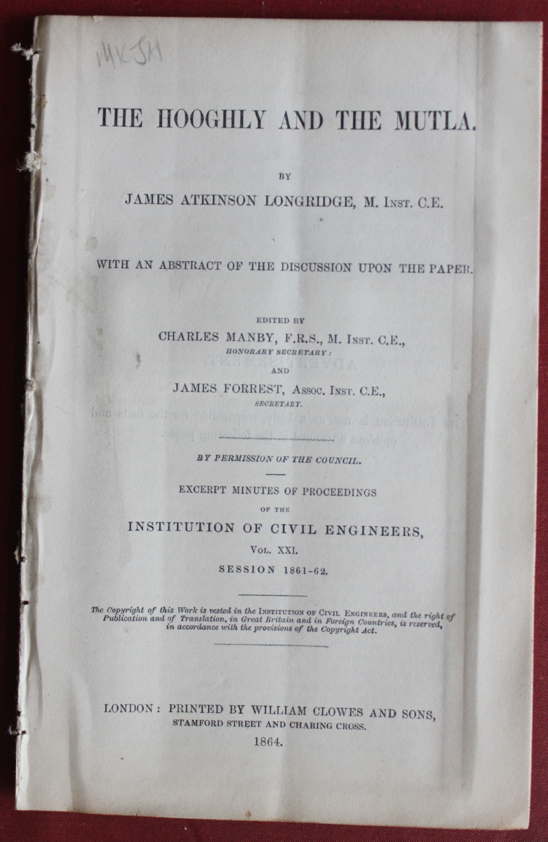 Image for The Hooghly and the Mutla. With an Abstract of the Discussion Upon the Paper Edited by Charles Manby and James Forrest.