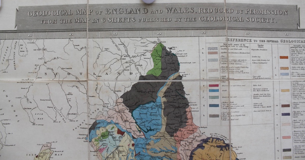 Geological Map of England and Wales, Reduced by Permission From the Map in Six Sheets Published by the Geological Society. Image for Geological Map of England and Wales, Reduced by Permission From the Map in Six Sheets Published by the Geological Society.