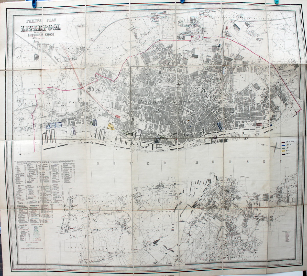 Phillips' Plan of Liverpool and the Surrounding Cheshire Coast
