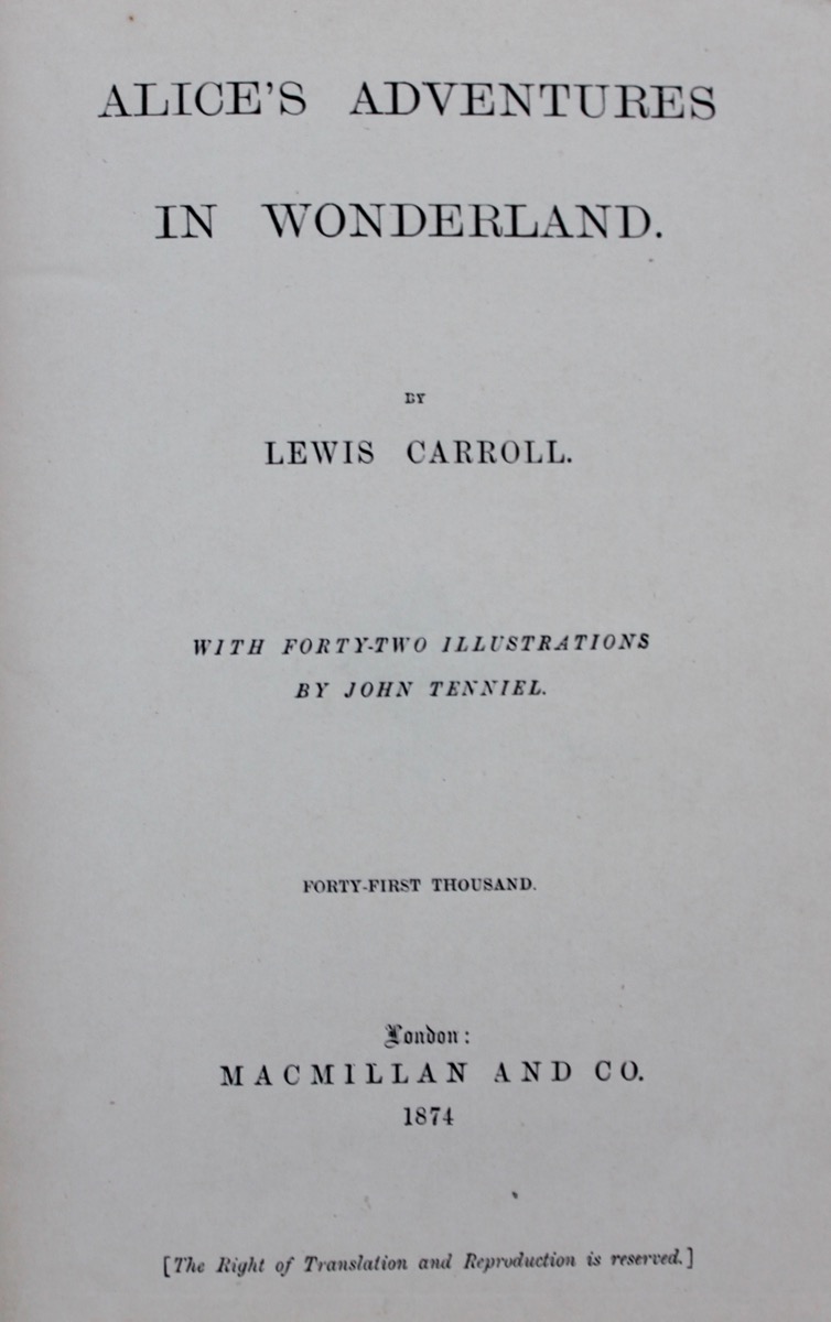 Image for Alice’s Adventures in Wonderland. With forty-two illustrations by John Tenniel.