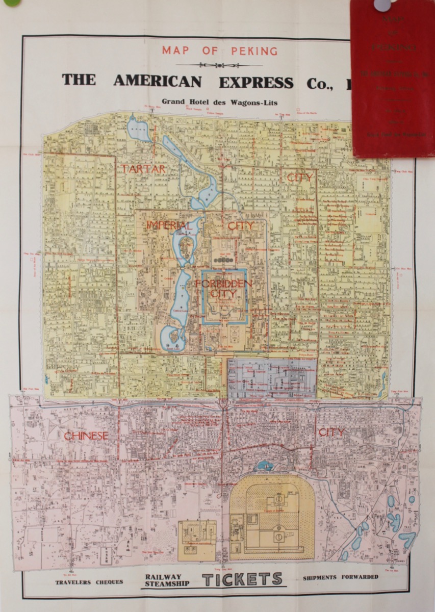 Image for Map of Peking. Grand Hotel des Wagons-Lit.