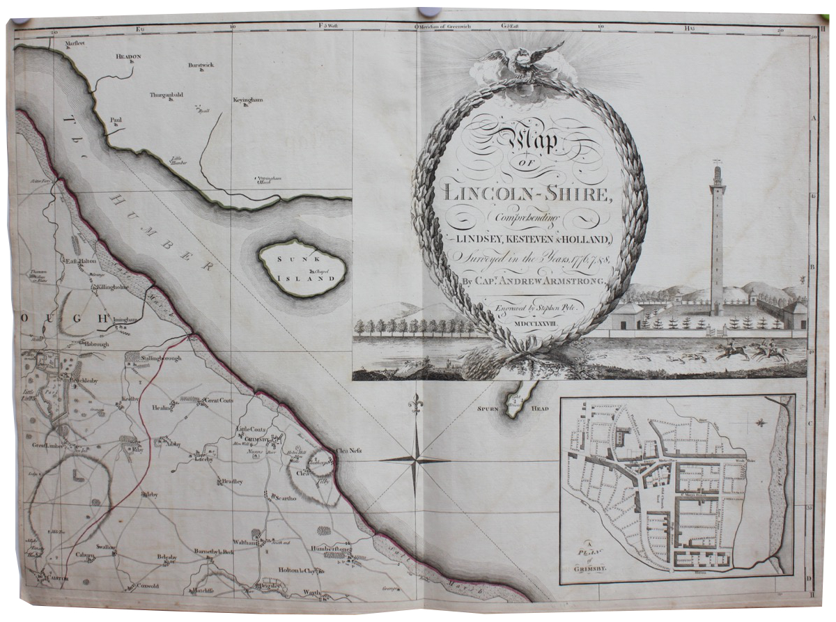 Image for A Map of Lincolnshire Comprehending Lindsay, Kesteven & Holland, surveyed in the years 1776, 7, 8.