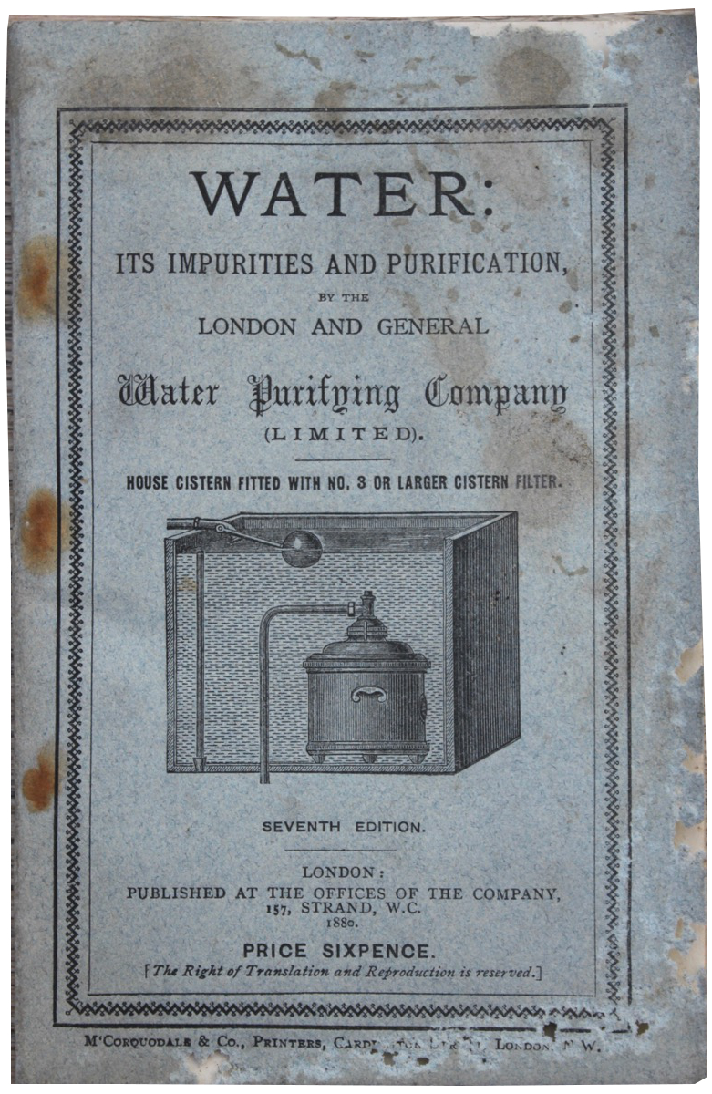 Image for Water: Its Impurities and Purification, by the London and General Water Purifying Company (Limited).