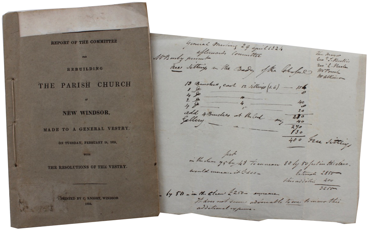 Image for Report of the Committee for Rebuilding the Parish Church of New Windsor Made to a General Vestry, on Tuesday, February 24, 1824, with resolutions of the Vestry.