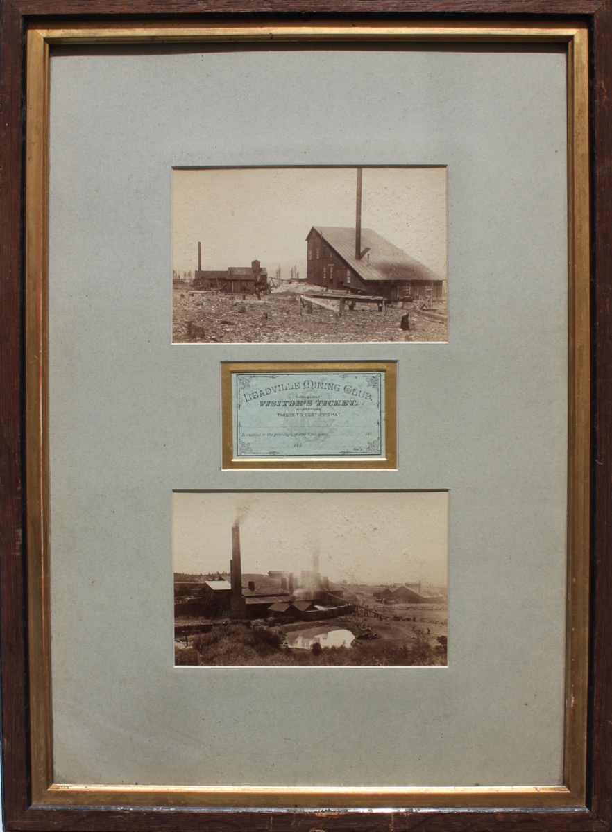 Image for Leadville Mining Club. 2 Photographs and Visitor’s Ticket.