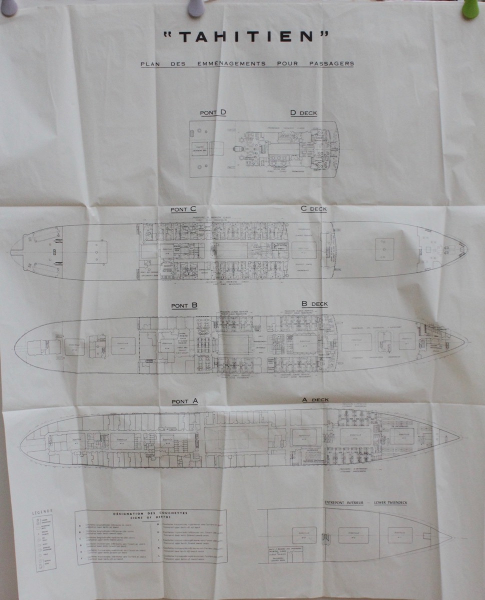 Image for Tahitien. Cabin/Deck Plan.