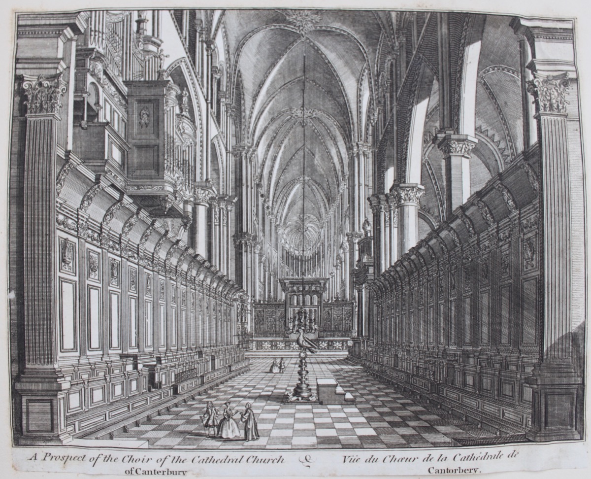 Image for A prospect of the Choir of the Cathedral Church of Canterbury.